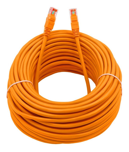 Cable De Red 30 Metros Armado Blanco Cat.6e Gris