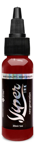 Tinta Viper Ink New Generation Tatuagem 30ml - Cores Cor Blood Red