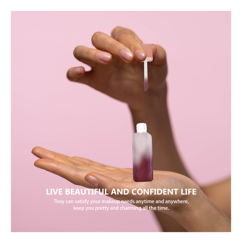 5 Unidades De 6 Ml, Garrafas Cilíndricas De Brilho Labial, S