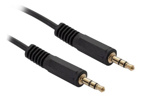 Cable Auxiliar 3.5mm Hp 3 Metros Black -