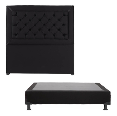 Cabecera + Box King Size Dicasa Mary Black