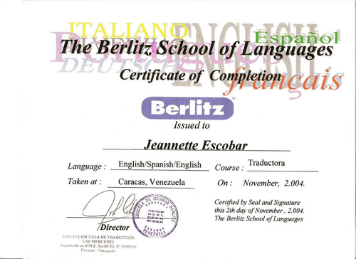 Imagen 9 de 12 de Traductora Certificada Legal-abogada-mediadora-tutora Online