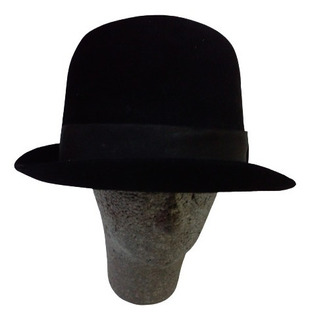 Accesorios Sombreros y gorras Sombreros de vestir Gorras de bolera Bombín negro inglés antiguo de Rego 