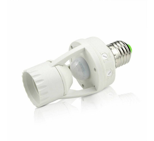 Imagem 3 de 5 de Soquete Sensor De Presença Lâmpada Bocal E27 Movimento 360º
