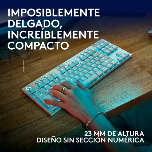 Teclado Inalámbrico Logitech G915 X Lightspeed Tkl Blanco Us