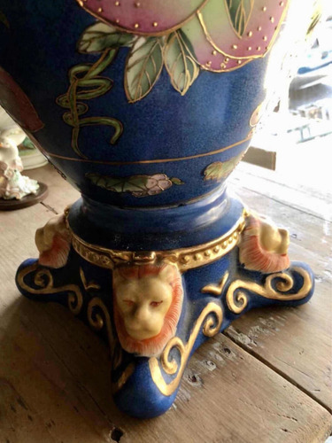 Imagen 9 de 10 de Antiguo Jarrón Ánfora De Porcelana 64 Cm