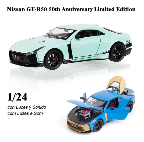 Nissan Gt R50 50th Edición Limitada Miniatura Metal Coche