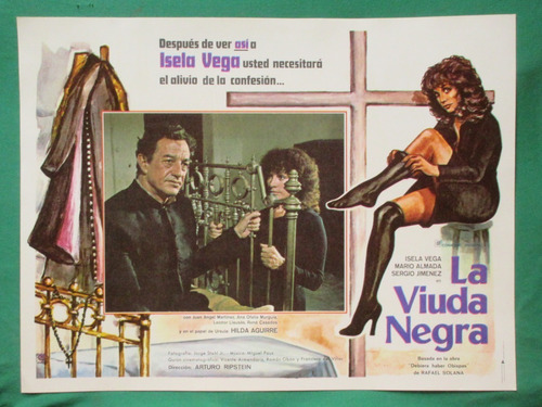 Mario Almada Isela Vega La Viuda Negra Sexy Cartel De Cine 6