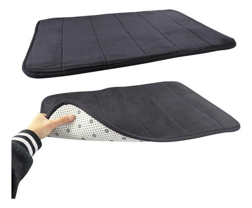 Tapete Soft Antiderrapante De Chão 40x60cm Macio Banheiro