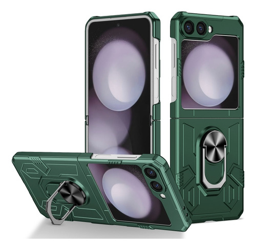 Funda De Teléfono Armors Con Soporte Anular Para Samsung Galaxy Z Flip 7, 6, 5 Z 4 3 5g, Antiimpacto, A Prueba De Golpes
