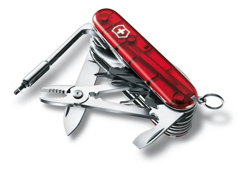 Imagen 4 de 9 de Navaja Cybertool L Swiss Rojo Transparente Victorinox