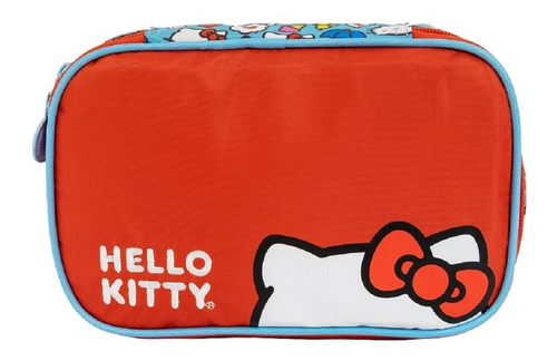 Estojo Escolar Duplo Hello Kitty Vermelho T02 - 11343 Xeryus