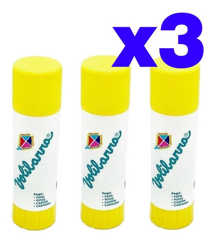 Adhesivo Pegamento En Barra Volibarra 10gr Voligoma Pack X3