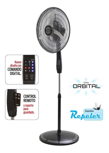 Imagen 2 de 5 de Ventilador De Pie Orbital Liliana 20 Vpd20r Control Remoto