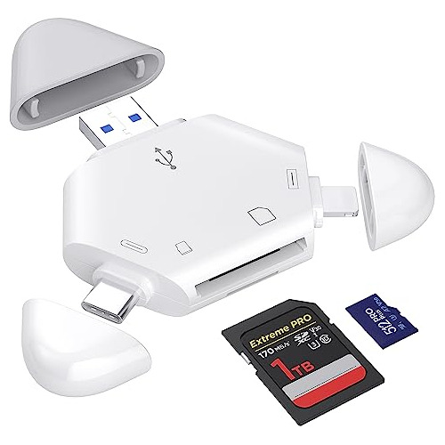 Lector De Tarjetas Sd iPhone, Triangle Usb C Micro Sd T...