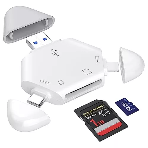 Lector De Tarjetas Sd iPhone, Triangle Usb C Micro Sd T