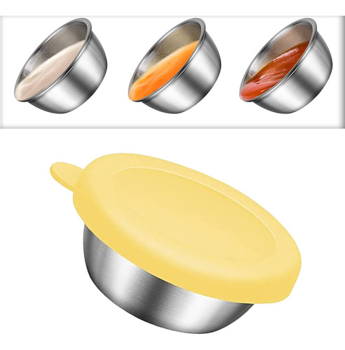 Recipiente De Para Ensaladas, Recipientes Pequeños Amarillo