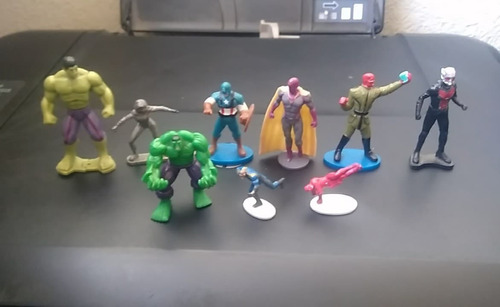 9 Marvel Mini Figures America Hulk Xmen Lot