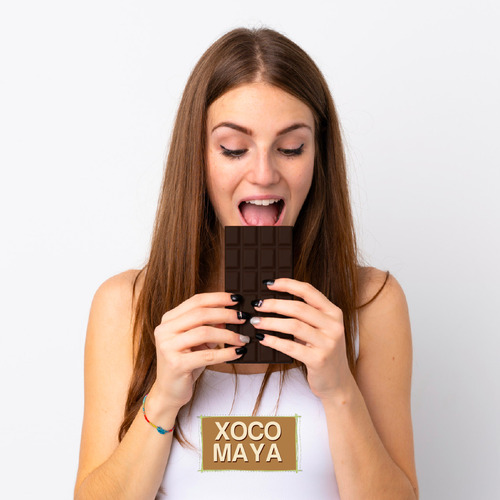 Barra De Chocolate Oscuro Con Granos De Café 100g Xoco Maya