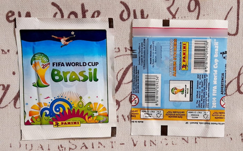 .- Sobre Sellado Mundial Brasil 2014 Panini Blanco Chile