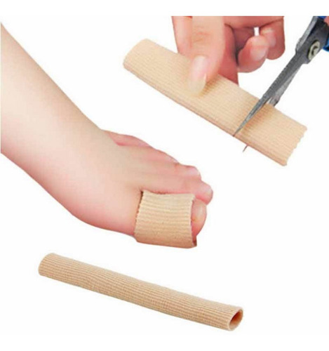 Imagem 1 de 10 de Protetores Gel Tubo Bandagem Dedo Pé Pés Calos Mão