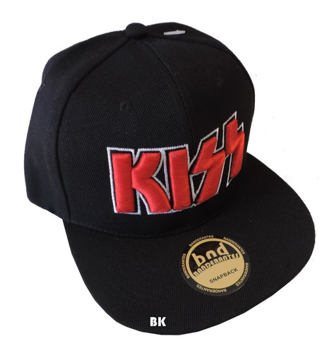 Kiss Gorra V Plana Md Logo Rojo De Realse Rock Bk