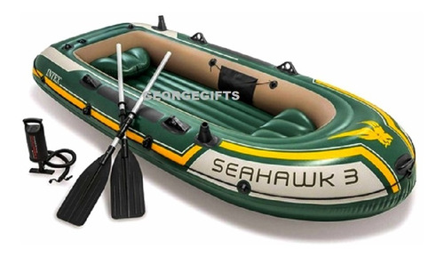 Barco Bote Inflável Seahawk 3 P/3 Pessoas 360kg Intex+barato