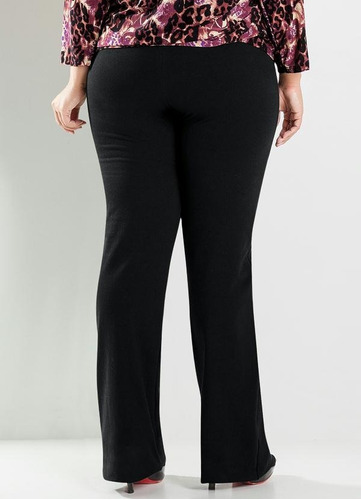 calça social preta feminina plus size