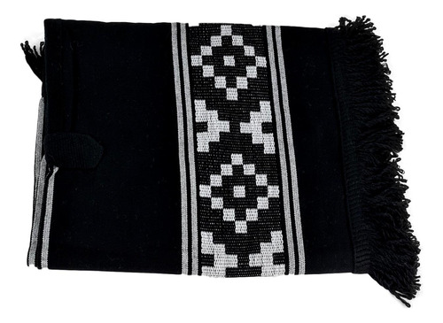 Poncho Azabache Gaucho Baile Desfile Folklore 140cm F(74804)