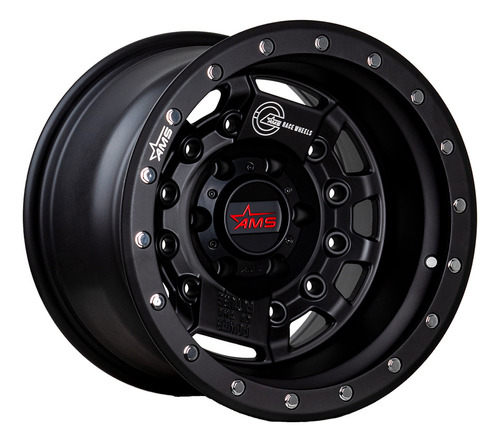 Llantas Aro 15x10 6x139.7 Et-44 Ams Matt Black Qc1939 (set D