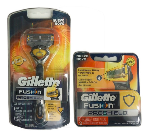 Combo Gillette Fusion Proshield - Afeitadora Y Repuesto