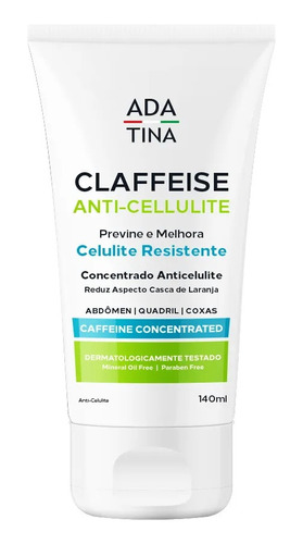 Claffeise Gel Creme Anti Celulite Caffeine Gordura Ada Tina