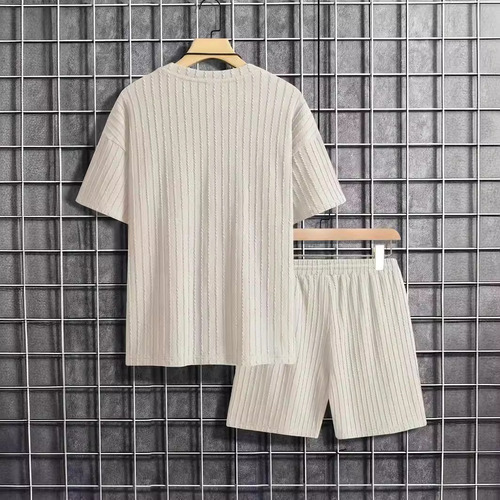 Conjunto Casual De Camisa Y Pantalones Cortos De 2 Piezas