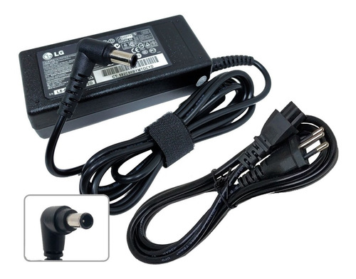 Fonte Carregador Para Notebook LG 18.5v 3.5a 65w 6mmx4mm