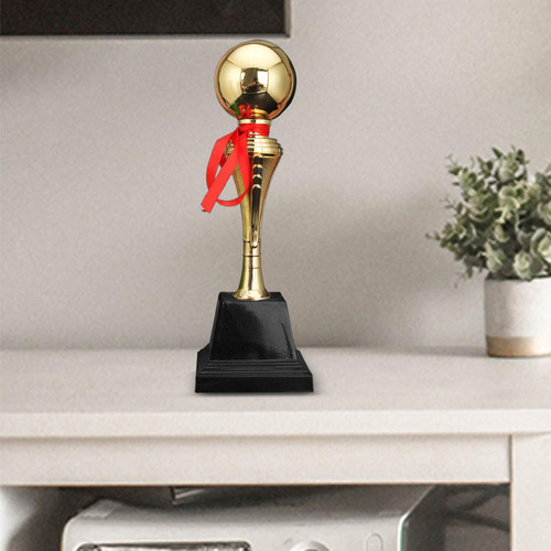 L Troféu Esférico Bola Dourada De Futebol Grande 44,5 Cm