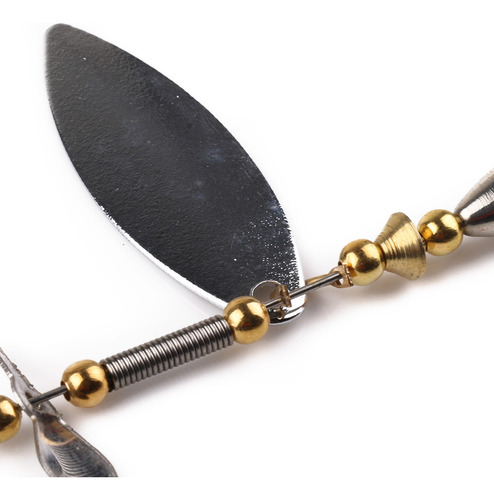 Cuchara De Metal Con Lentejuelas De Pesca, 8 Cm, Cebo, Pluma
