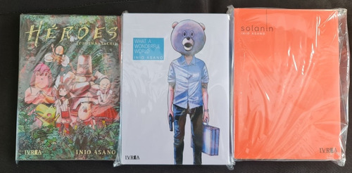 Combo Inio Asano Solanin + Heroes + Mundo Maravilloso Ivrea