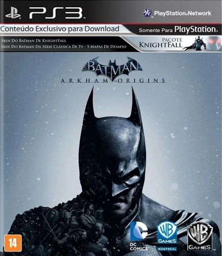 Jogo Batman Arkham Origins Ps3 Mídia Física Dublad Português