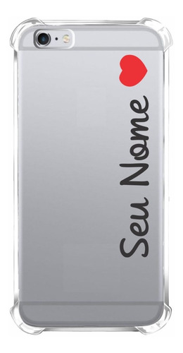 Capinha De Celular Personalizada Nome Vertical Coração 2