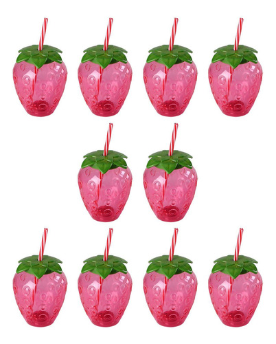 10 Piezas Taza Para Beber Frutas Botellas De Agua De Dibujos
