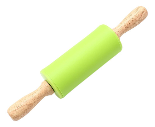 Rodillo De Silicona De 23 Cm Con Mango De Madera