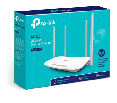 Router Inalambrico Tp-link Wi-fi Dualband Archer C50 Ac1200 