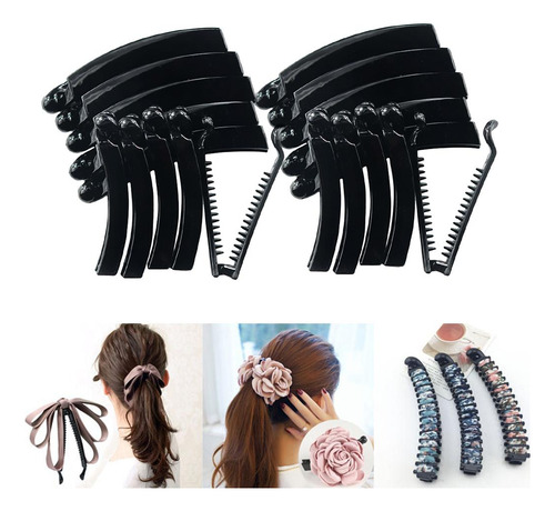 20 Unids Cabello Banano Combs Clips / Tail Hail Grips