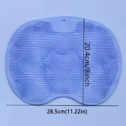 Tapete Para Bañarse Masajeador De Silicona Pies Y Espalda Celeste