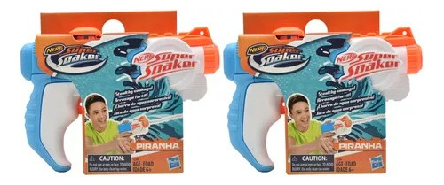 Nerf Super Soaker Piranha 2pza Lanzador De Agua 177ml Hasbro