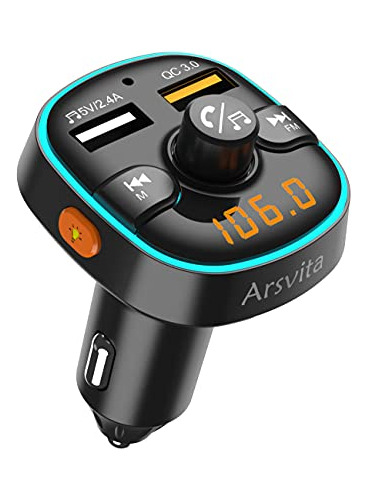 Arsvita Bluetooth Fm Transmitter For Car, Radio Receiver / A