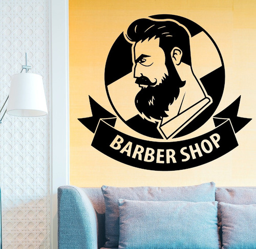 Adesivo De Parede - Barbearia Barber Shop