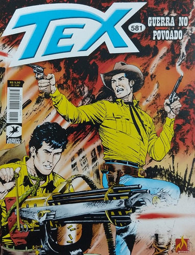 Tex: Guerra No Povoado, De Pasquale Ruju. Série Tex, Vol. 581. Editora Mythos, Capa Mole, Edição 581 Em Português, 2018