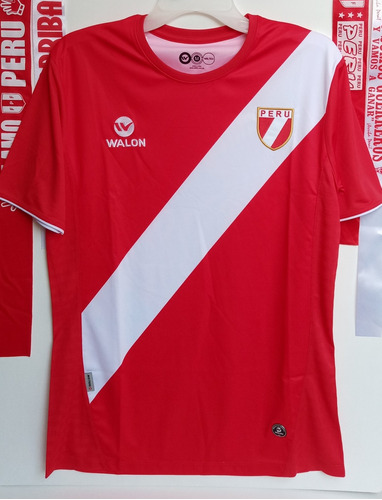 Camiseta De Perú Talla M Rojo Y Blanco