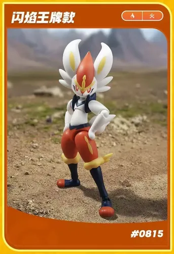 ク*ン様 BLOKEES Ke Figura De Ação Da Montagem Blokees Pokémon Cinderace Toys